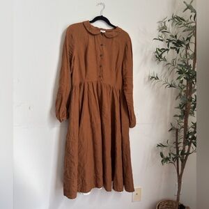 Sondeflor warm brown classic dress